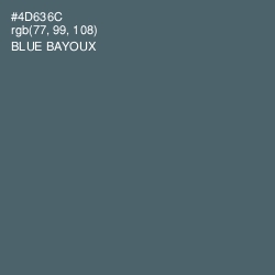 #4D636C - Blue Bayoux Color Image